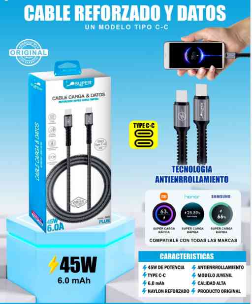 CABLE SUPER C A C 45W 6A PLUS - SUPER